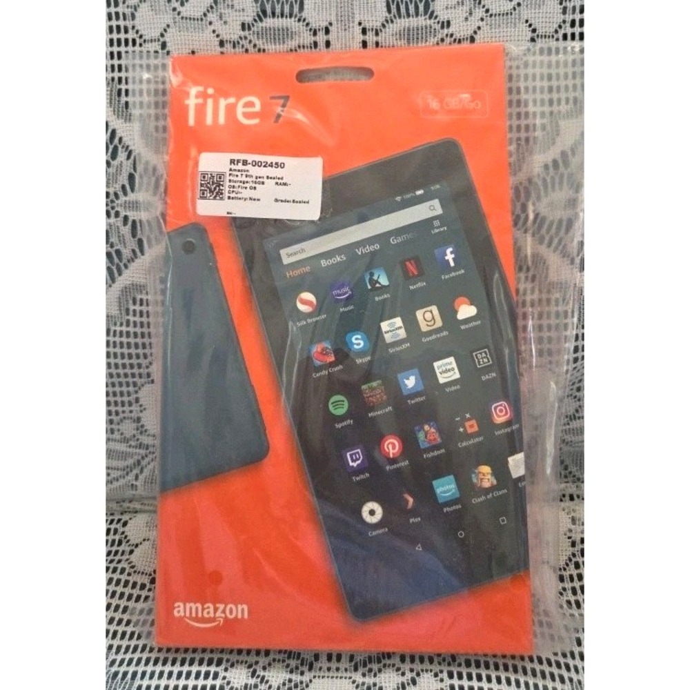 Amazon Fire 7 Tablet 16GB 9th Generation 7" Display Twilight Blue New Sealed Box